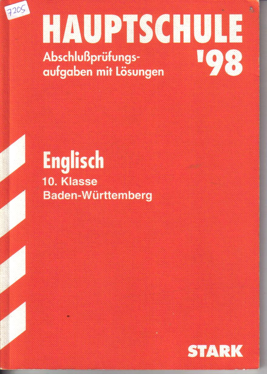 Hauptschule 98Englisch 10. KlasseBaden Wuerttemberg