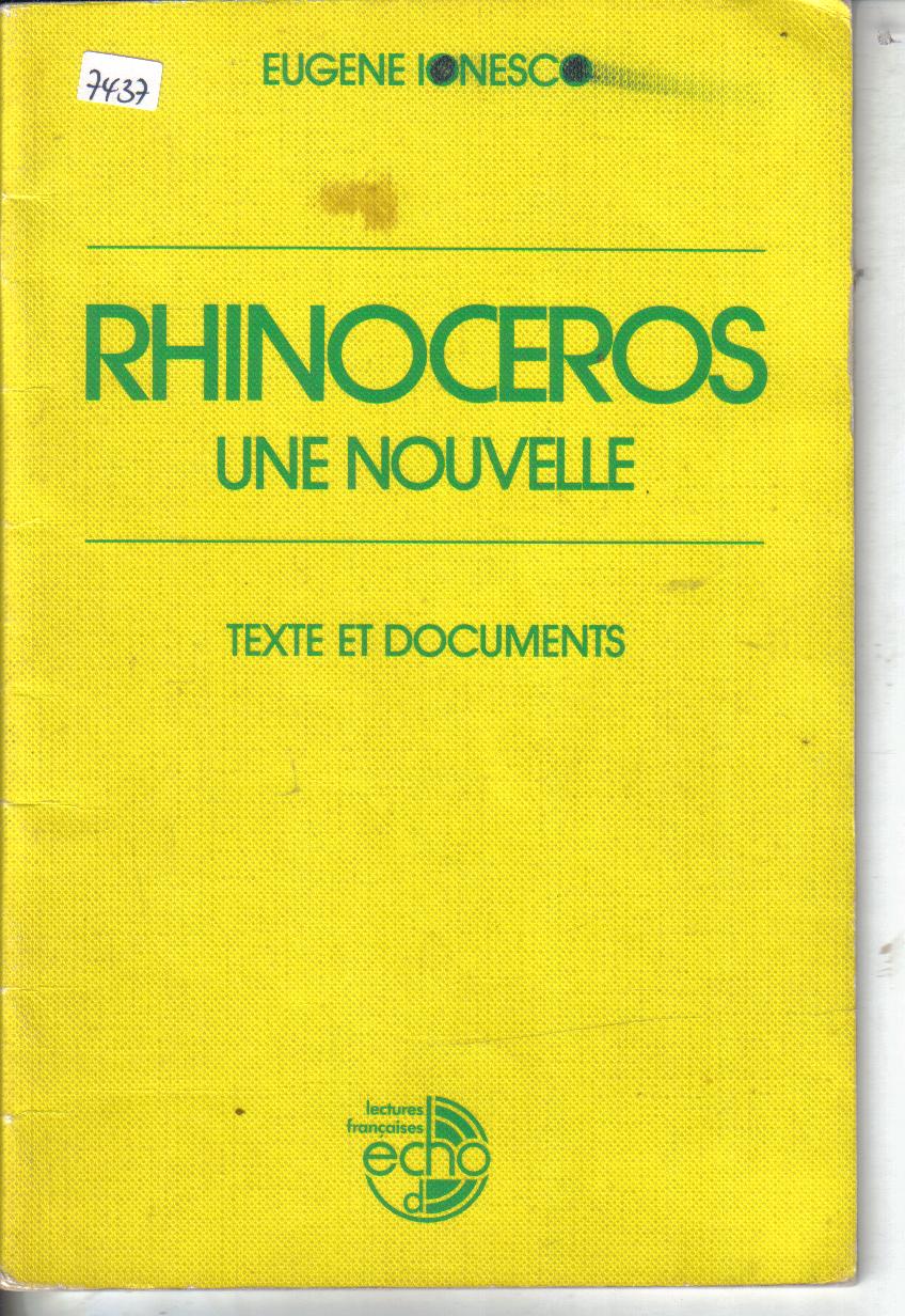 RhinocerosEugenie Ionesco