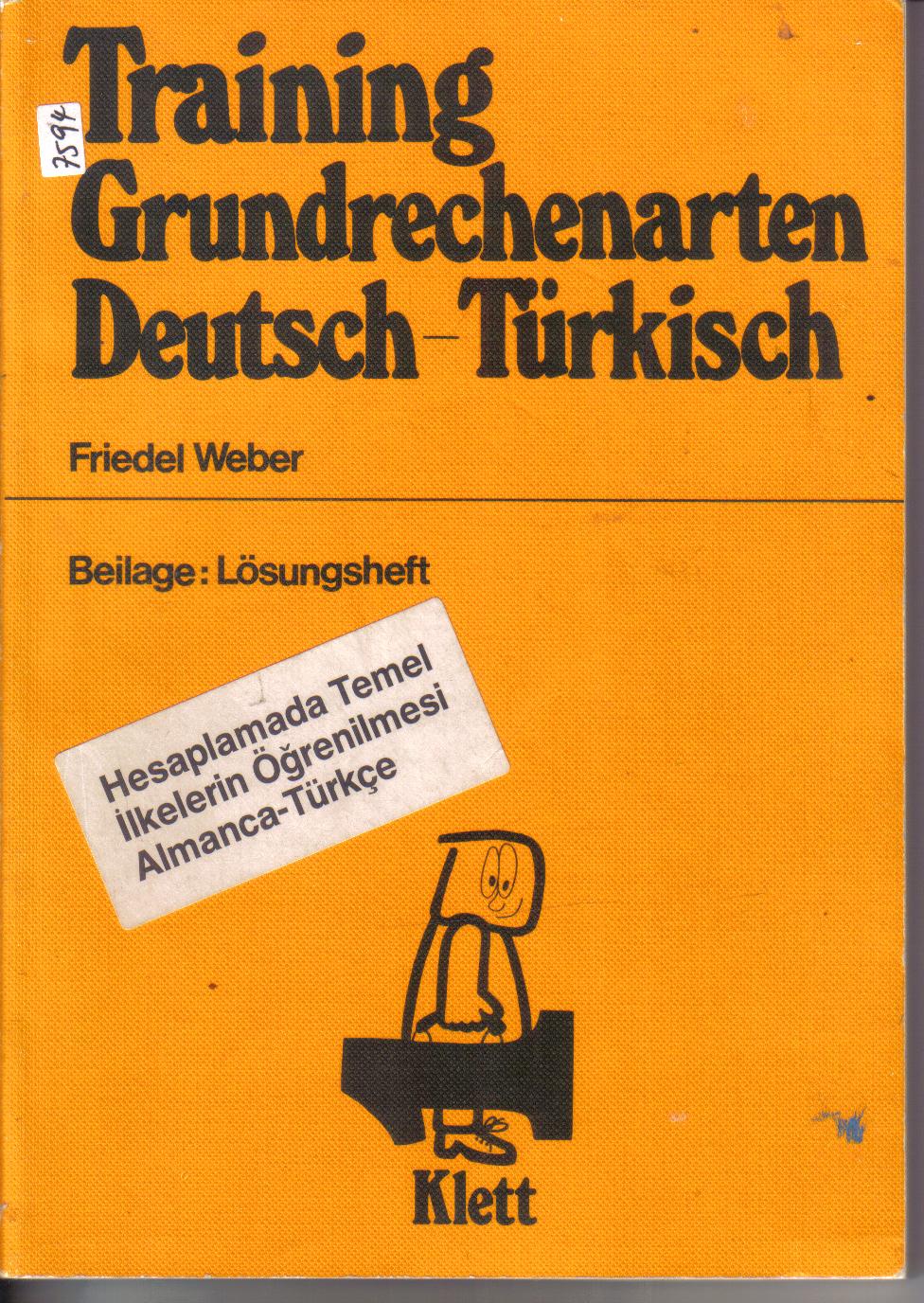 Training Grundrechenarten Deutsch -Tuerkisch Friedel Weber