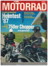 Motorrad Nr. 11/1987 Helmtest 87