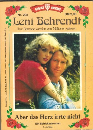 GROSSE KELTER AUSGABE  LENI BEHRENDT  Nr. 203 Aber das Herz irrte nicht