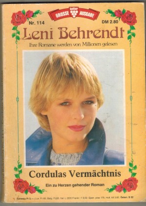 GROSSE KELTER AUSGABE  LENI BEHRENDT Nr. 114 Cordulas vermaechtnis