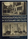 Die Blauen Buecher  Hohenstaufenschloesser in Deutschland und Italien Leo Bruhns