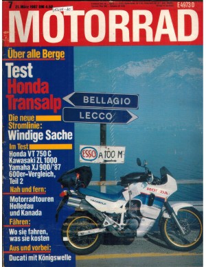 Motorrad  Nr. 7/1987  Ueber alle  Berge