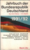 Jahrbuch der BRD 1991/1992 Emil Huebner / H.H-Rohlfs
