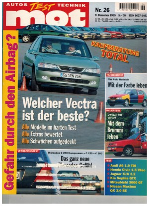mot  Die Autozeitschrift  Nr 26 / 9. Dezemberi 1995