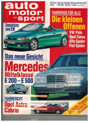 auto motor und sport  Heft 10 / 7. Mai 1993