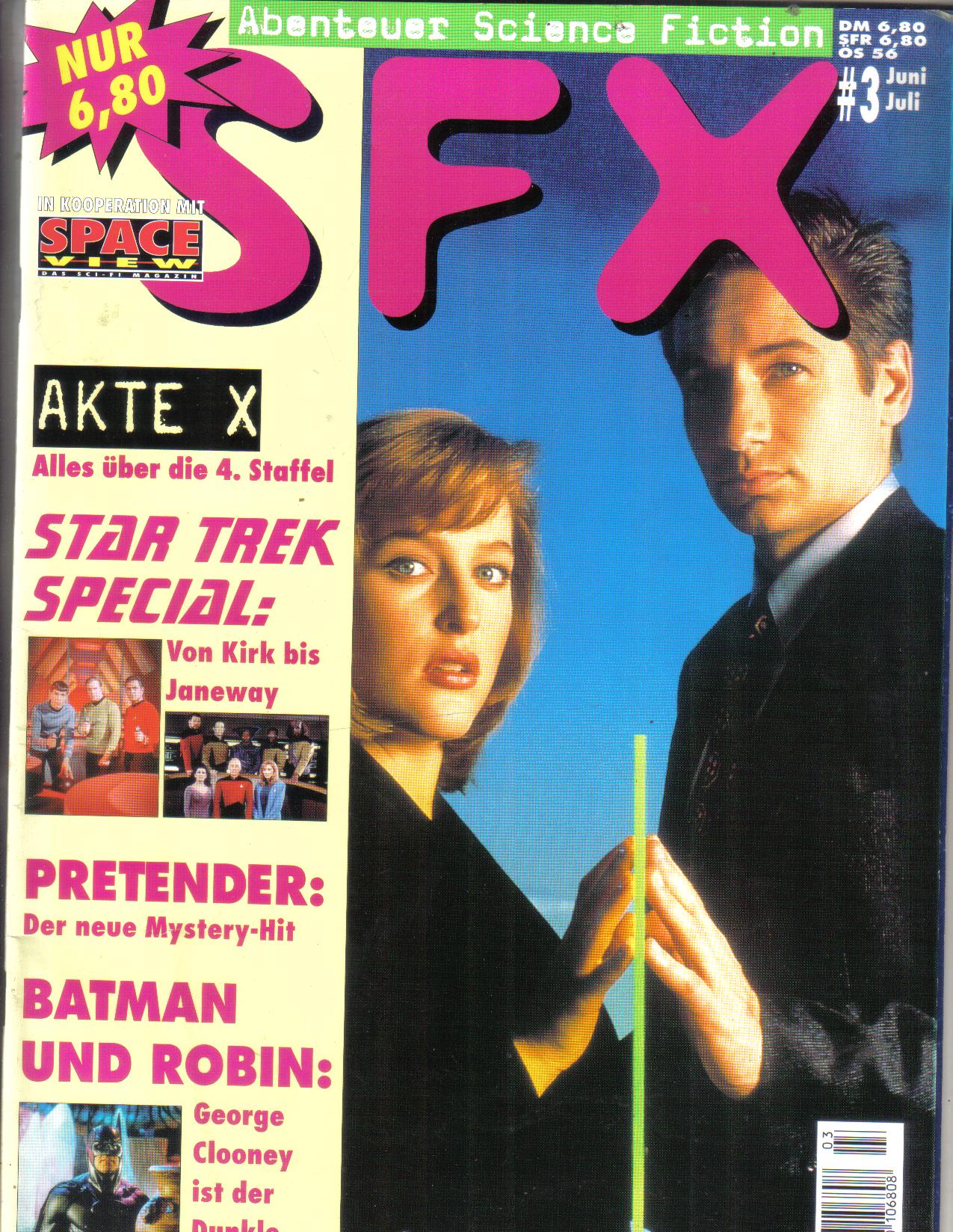 SFX Nr.3/ 97 Abenteuer Science Fiction Akte X, Star Trek