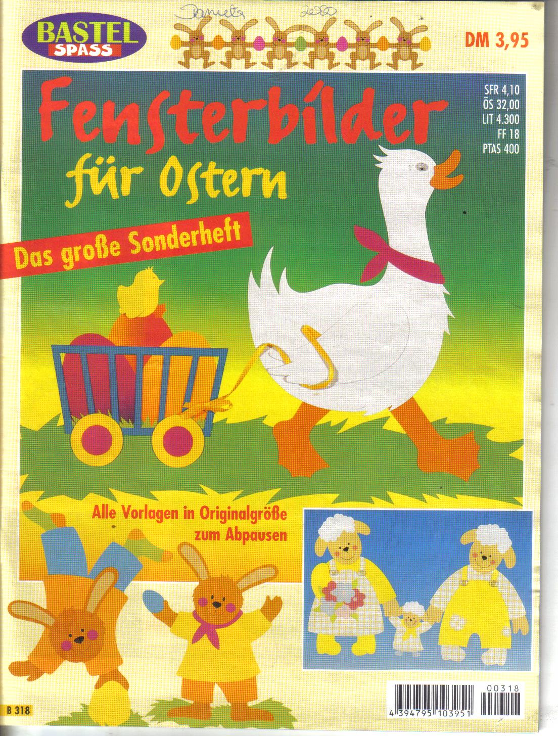 Fensterbilder fuer Ostern Bastel Spass