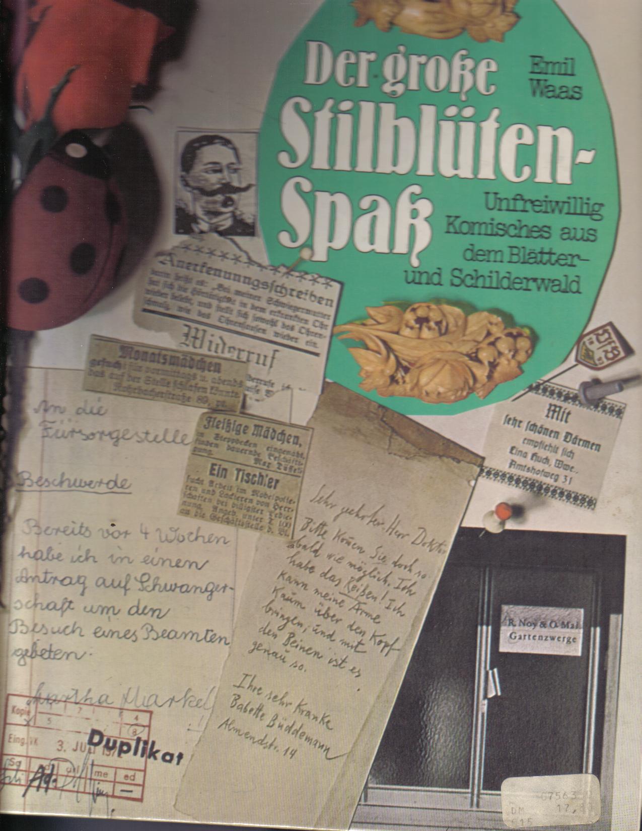 Der grosse Stilblueten Spass	Emil Waas