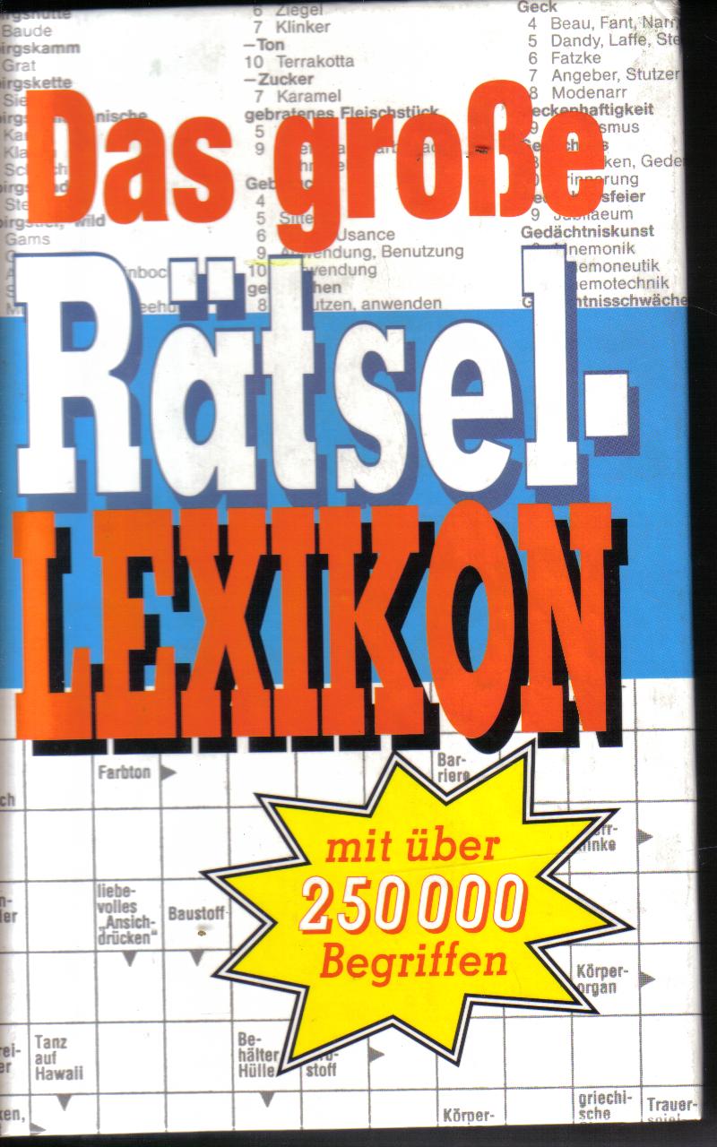 Das grosse Raetsel Lexikon