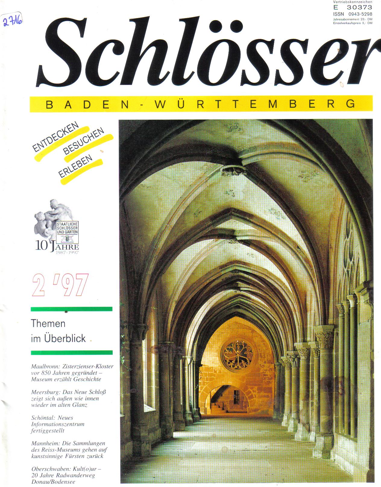 Schloesser Baden Wuerttemberg  2/1997