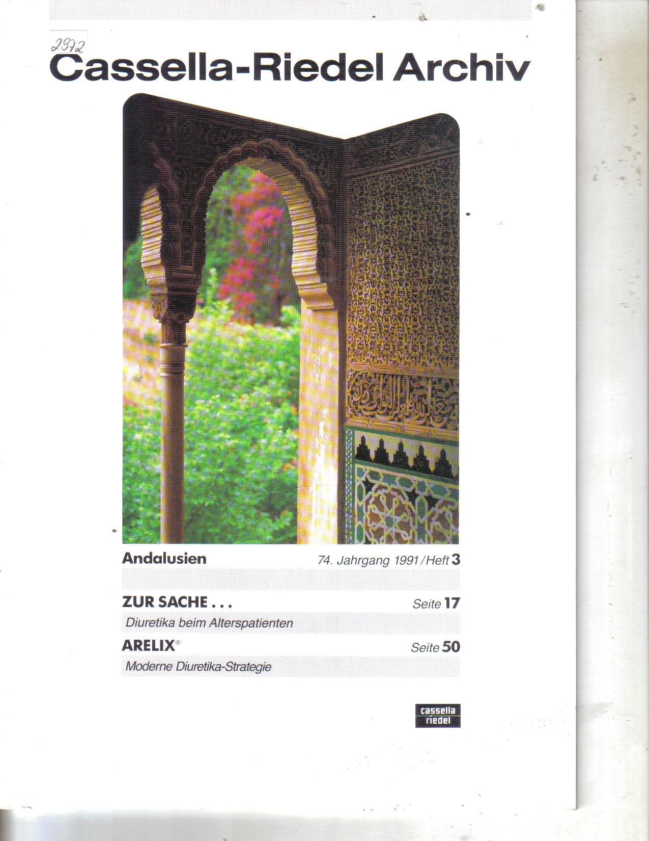Cassella-Riedel ArchivAndalusien74.Jahrgang 1991Heft  3