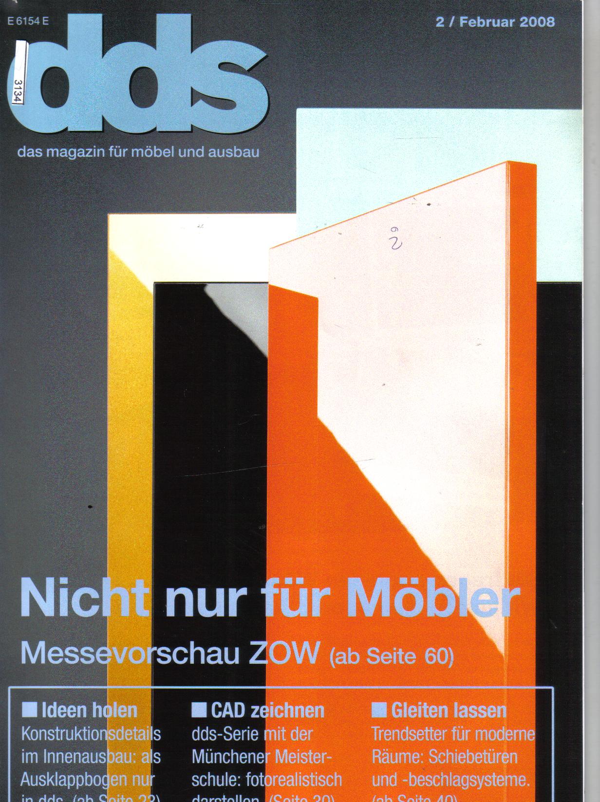 dds      das magazin fuer moebel und ausbau    Februar / 2008