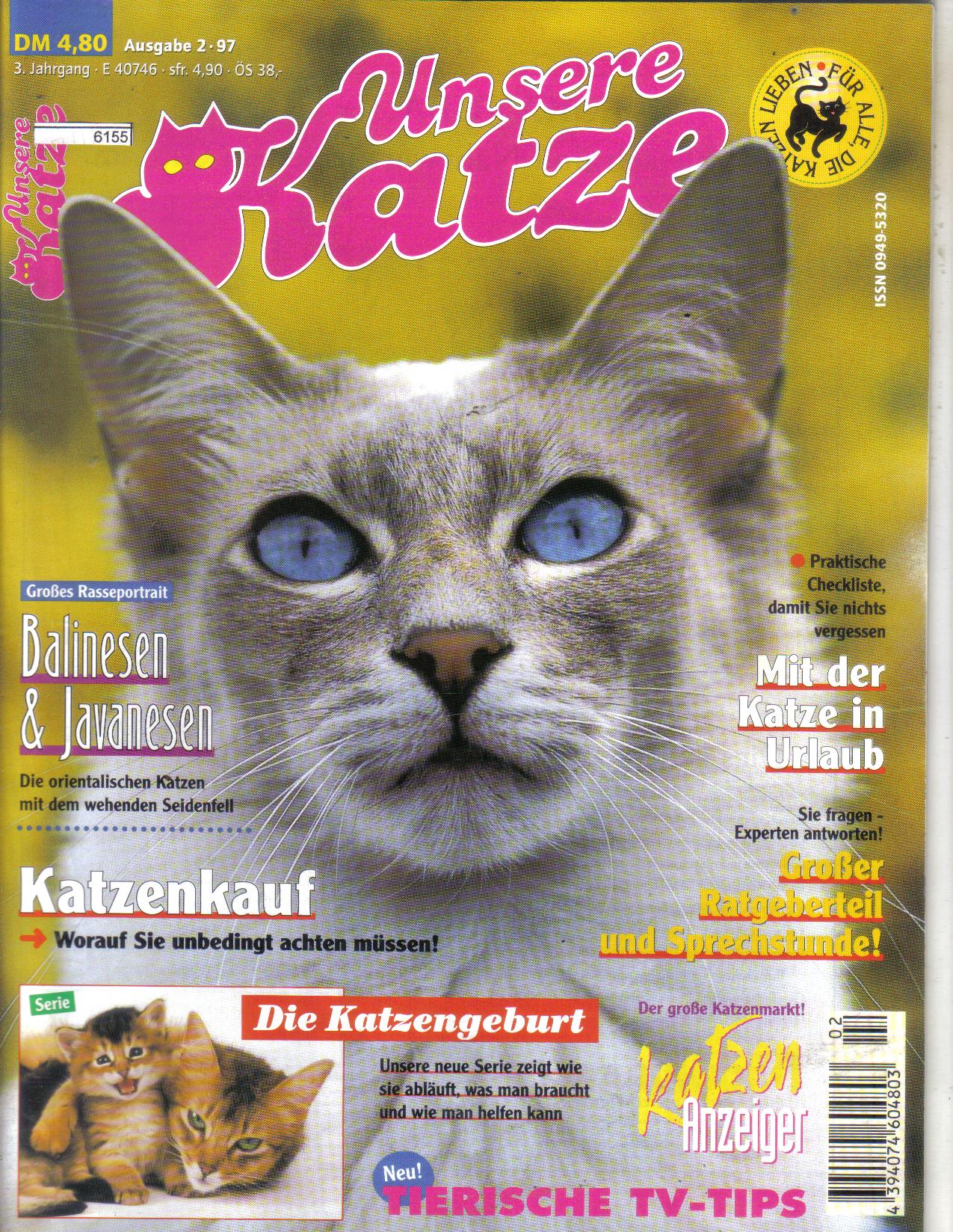 Unsere Katze Ausgabe 2/97
