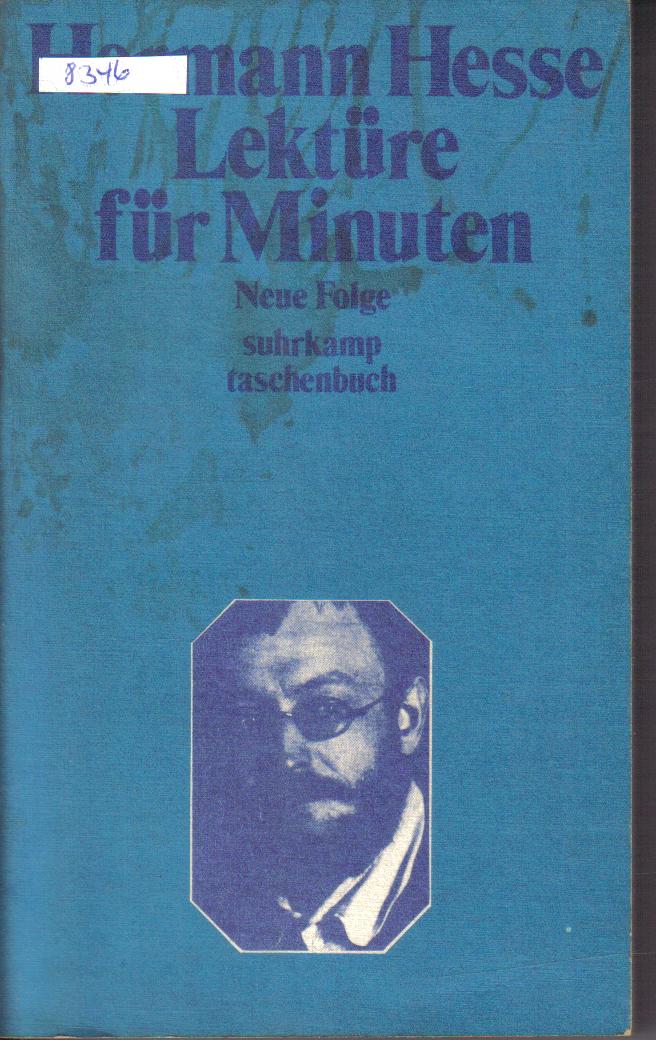 Lektuere fuer MinutenHermann Hesse