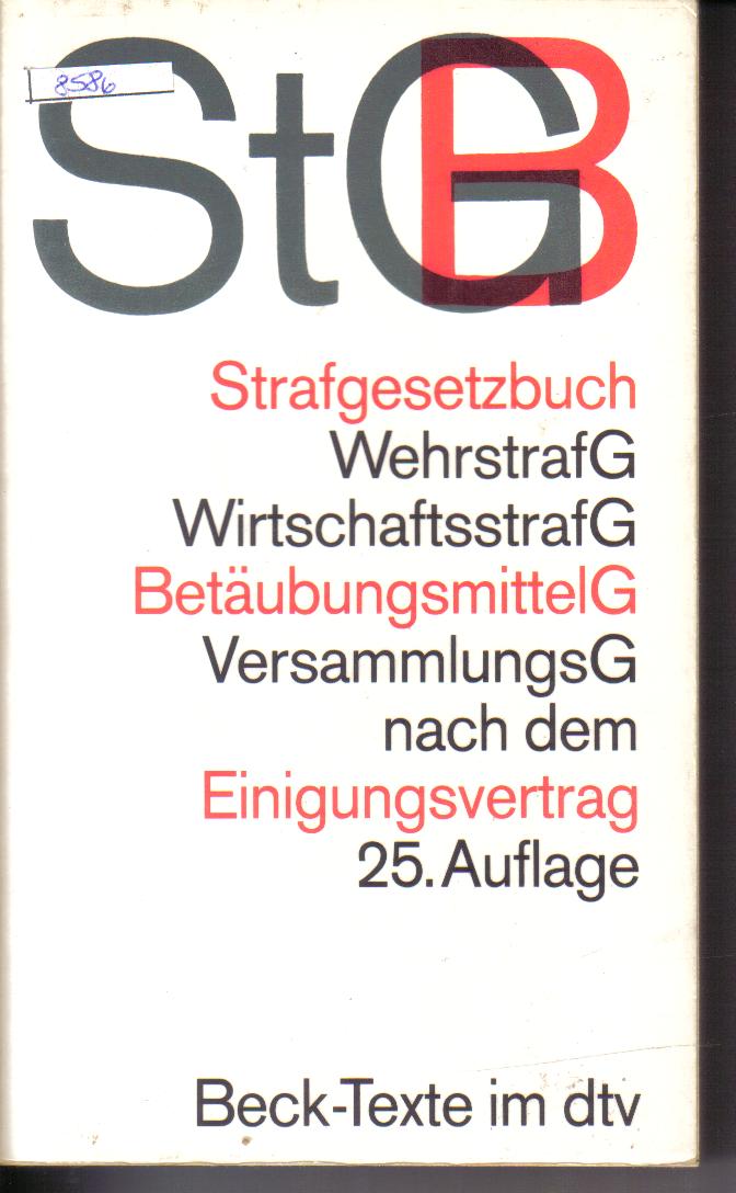 StGBStrafgesetzbuch 25. Auflage