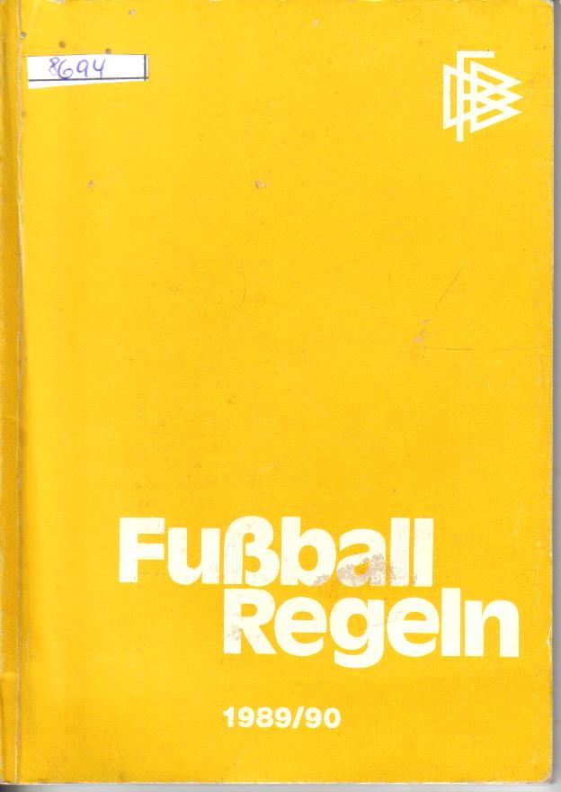 Fussballregeln 89 /90